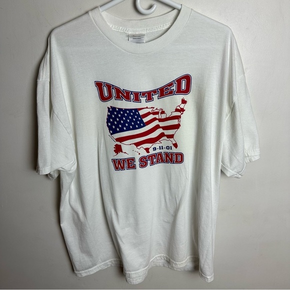 Vintage 9/11 Shirt Men's Size XL United We Stand Patriotic American Made In USA - Picture 1 of 9